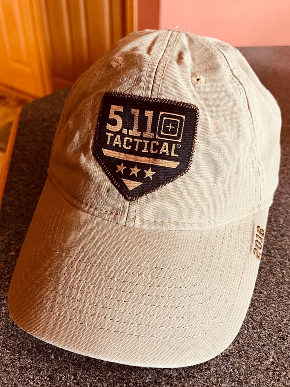 5.11 Tactical Tan Logo Baseball Cap